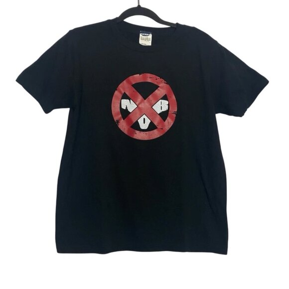 COSPA Kill la Kill Nudist Beach Black Japanese Anime Graphic T Shirt Size Large - Picture 1 of 4